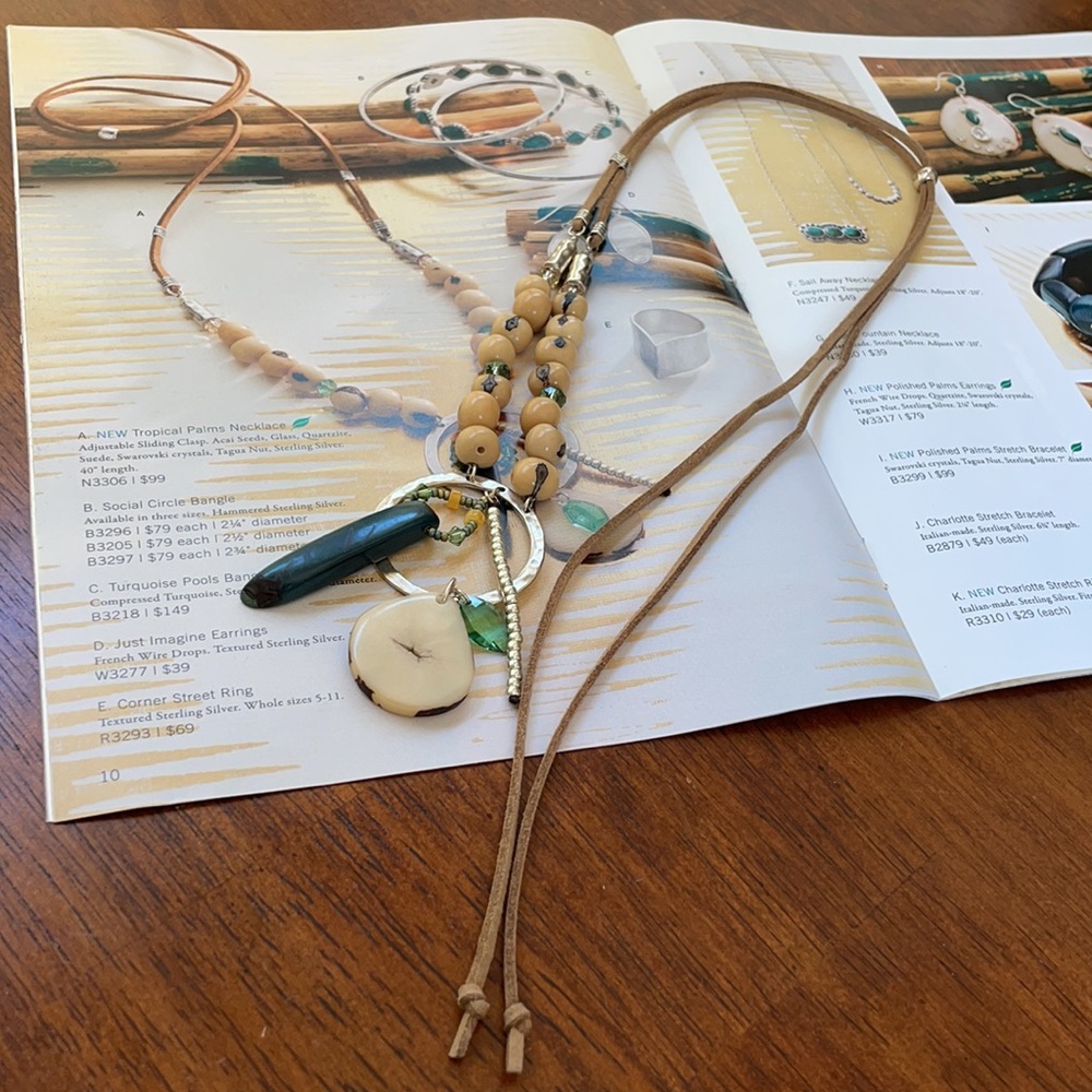 Silpada Tropical Palms Necklace - Picture 5 of 8